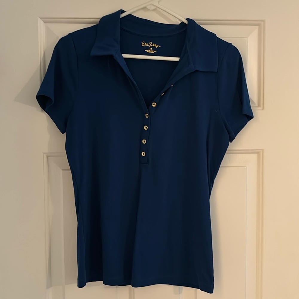 Lilly Pulitzer Women's Blue Polo Shirt